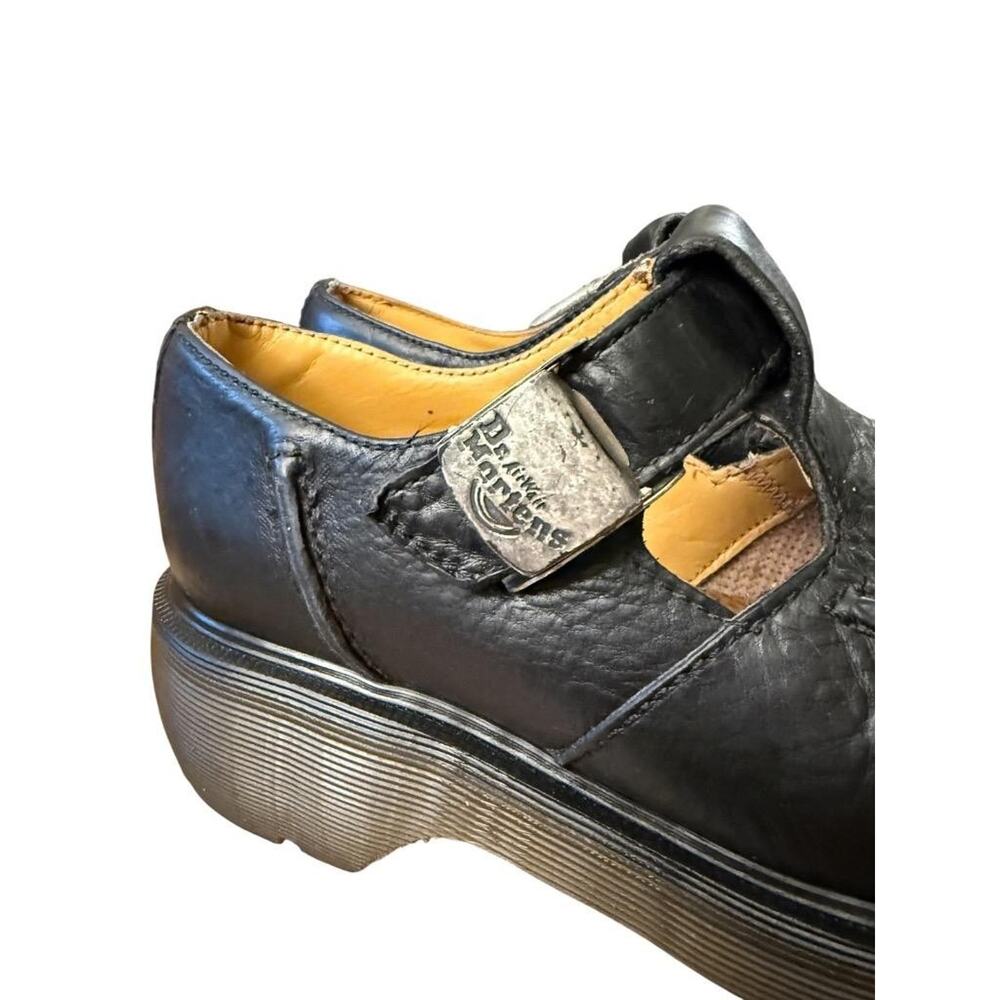 Vintage Dr Martens T Bar Mary Jane Made In England Black Women US size 8 - Picture 4 of 12
